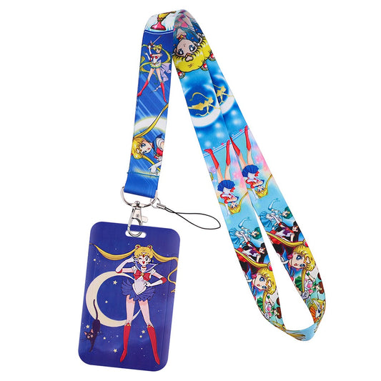 Lanyard Sailor Moon (Azul) con Porta ID 🌙